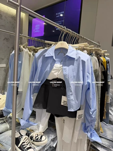 百搭衬衫 MH家 百搭显瘦气质短款 时尚 韩国东大门2026新款 韩版