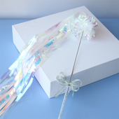 丝带逗猫棒响纸球耐咬小猫自嗨幼猫用品铃铛仙女弹力绳猫咪玩具