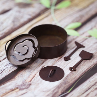 纯铜香篆套装便携款 打篆熏 吴清 清禄书苑江南文人香道香纂