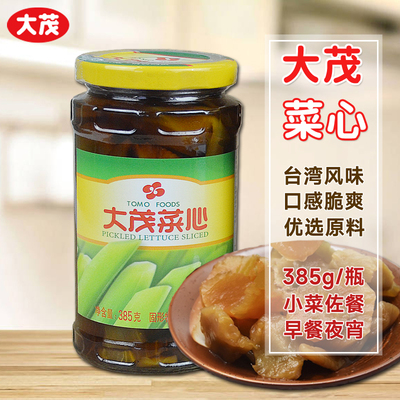 TOMO/大茂菜心385g/瓶小菜开胃菜