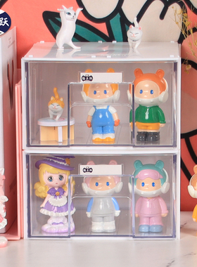 腾正跃全新透明抽屉储物展示柜手办玩偶玩具整理收纳展柜可组合款