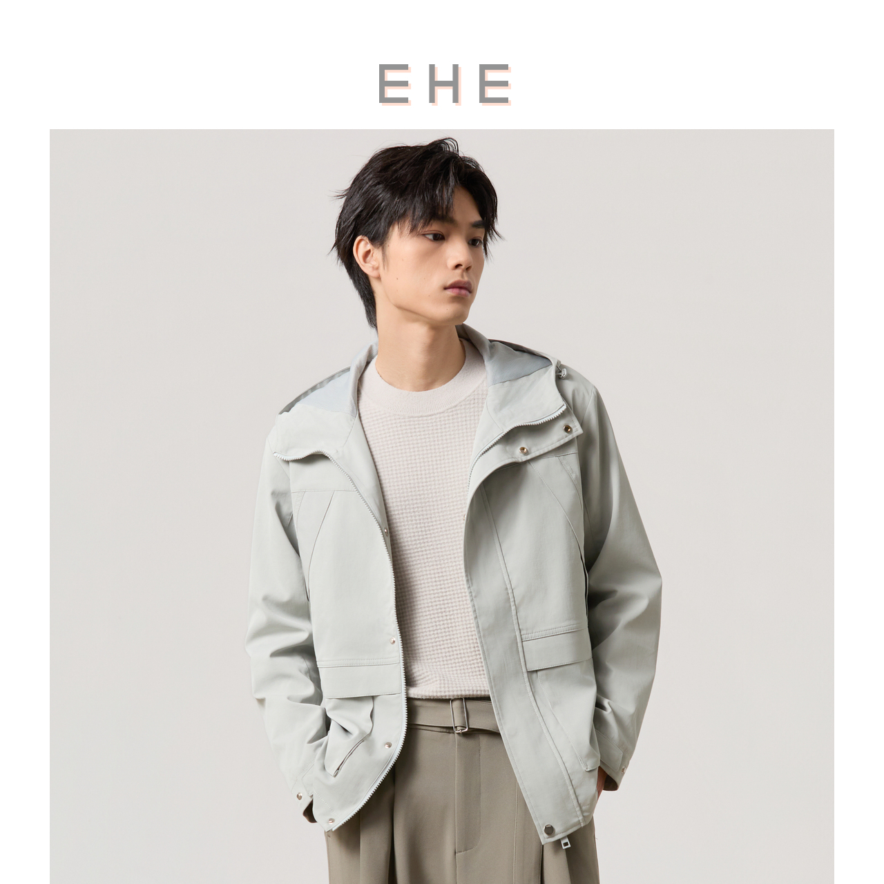 EHE户外连帽廓型时尚夹克新款