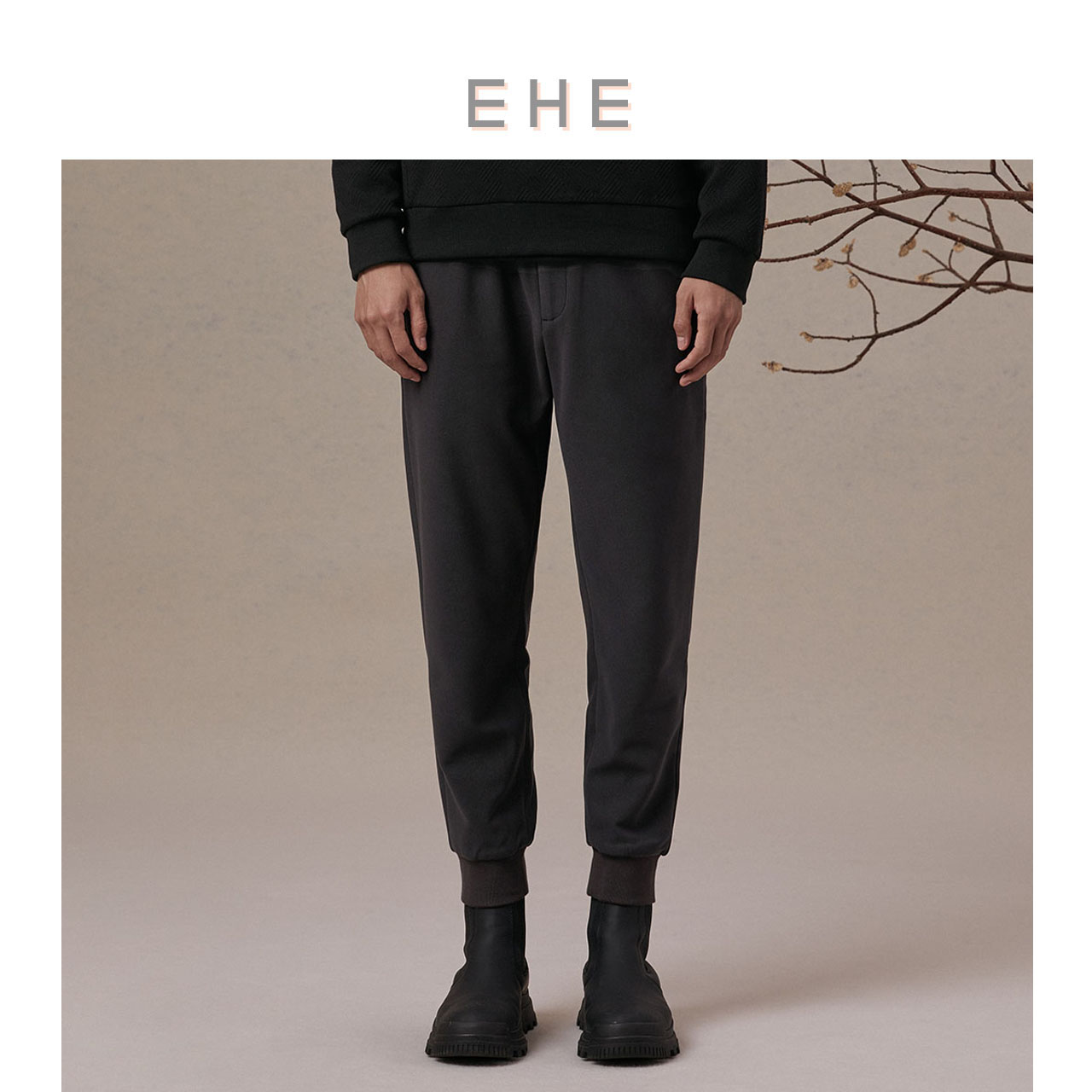EHE男装宽松运动慢跑休闲裤男
