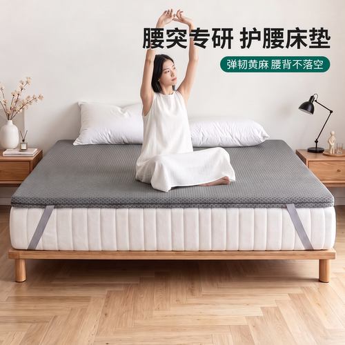 亨恋 0胶水黄麻垫子护腰脊薄款偏硬板软硬两用榻榻米软床加硬神器