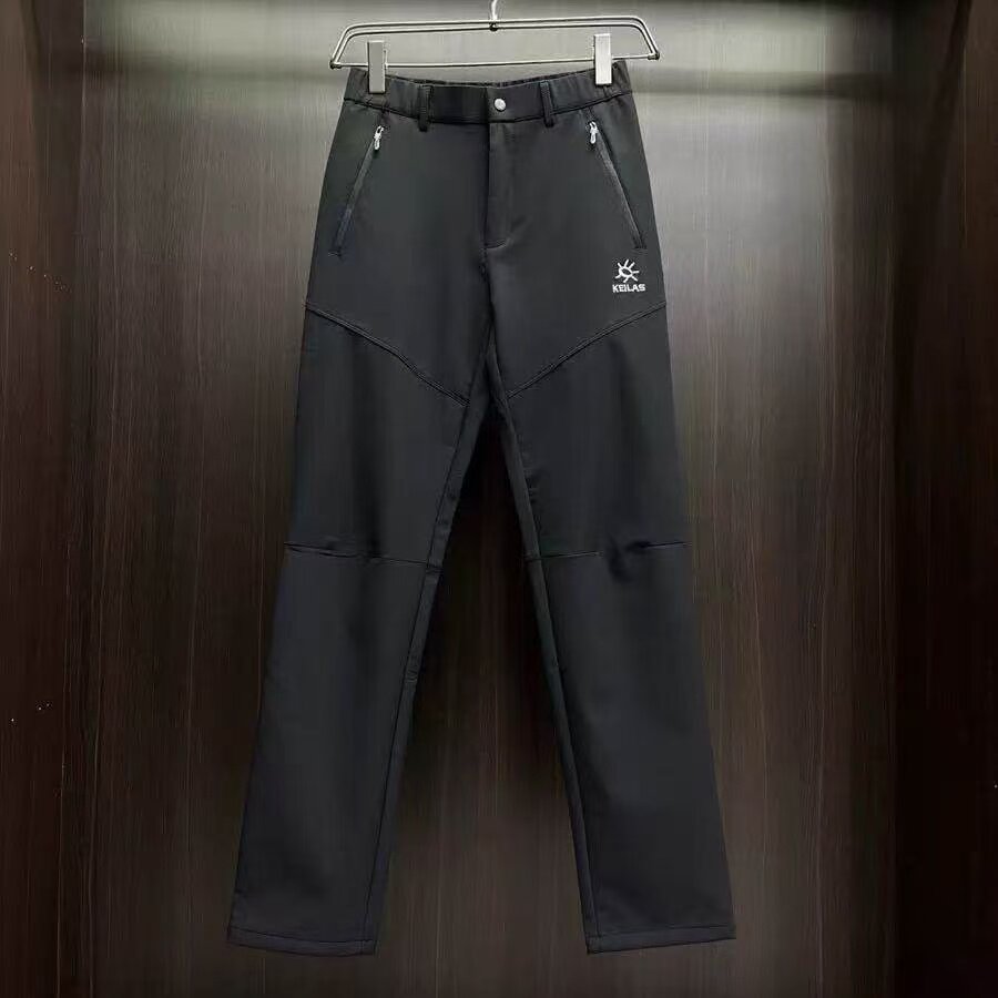 高端软壳冲锋裤男士秋冬户外修身