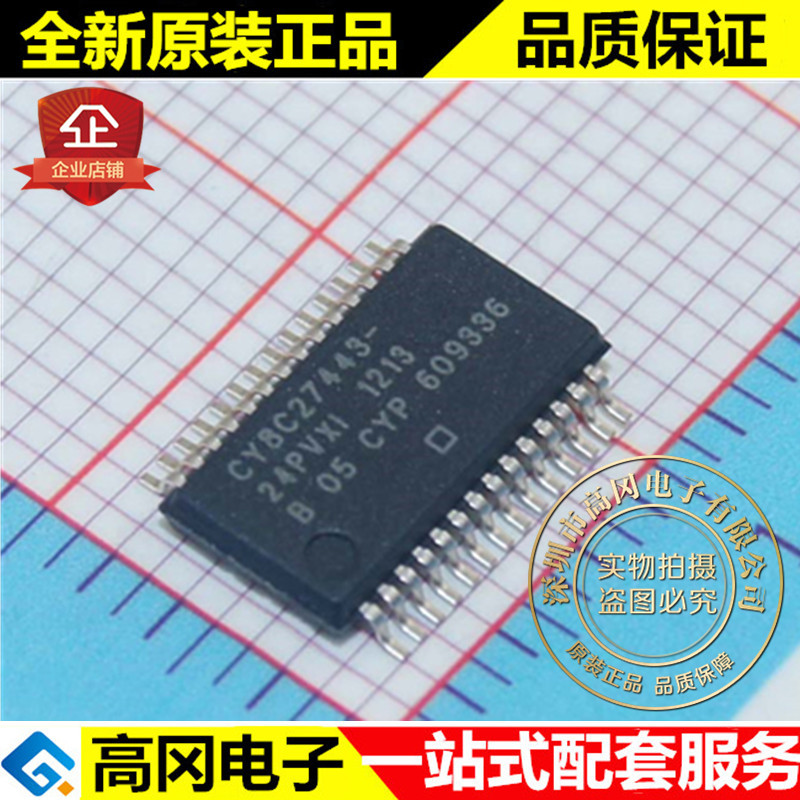CY8C27443-24PVXI SSOP28 CYPRESS 256Byte RAM 16kB Flash