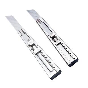 特厚不锈美工刀金属裁纸刀壁纸墙纸工具刀大号加厚刀架介刀戒刀片