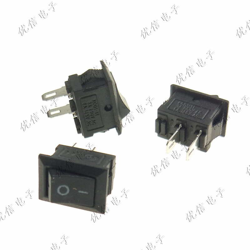 10*15 小船型开关 KCD1-101 117S 10*15MM 250VAC/3A 两脚 2P