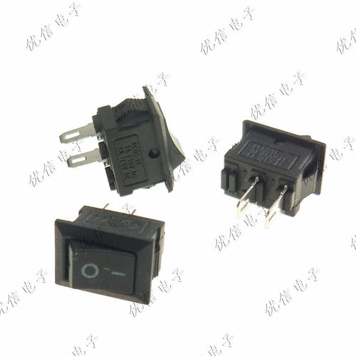 10*15 小船型开关 KCD1-101 117S 10*15MM 250VAC/3A 两脚 2P