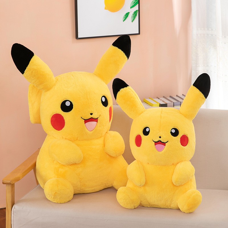 可爱兔毛皮卡丘公仔毛绒玩具玩偶