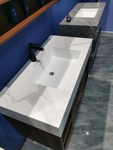 德利丰无缝盆加工卫生间浴室柜台面户外洗漱台洗手洗脸拖把池