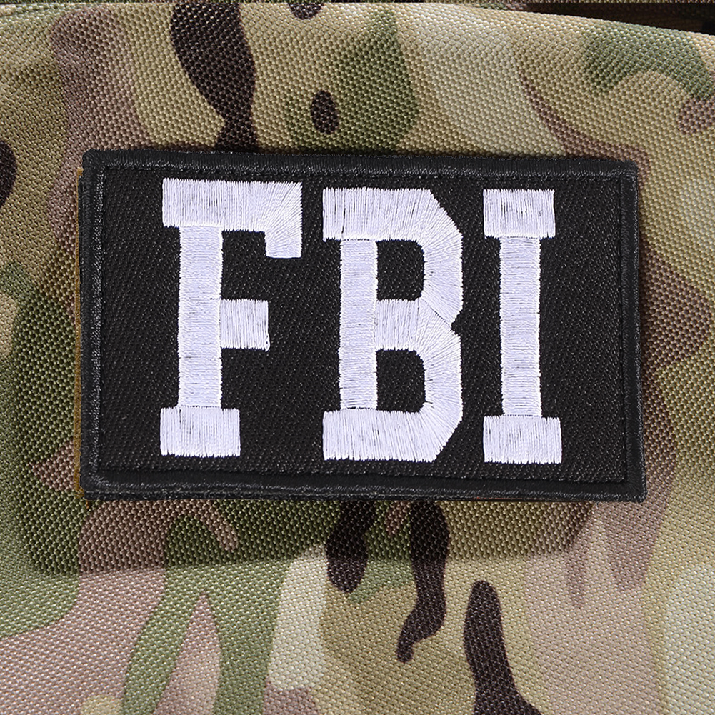 美国联邦战术刺绣魔术贴徽章FBI