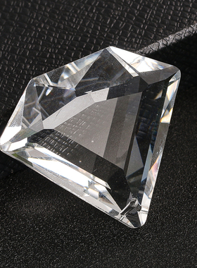 透明棱形水晶摆件送礼装饰品