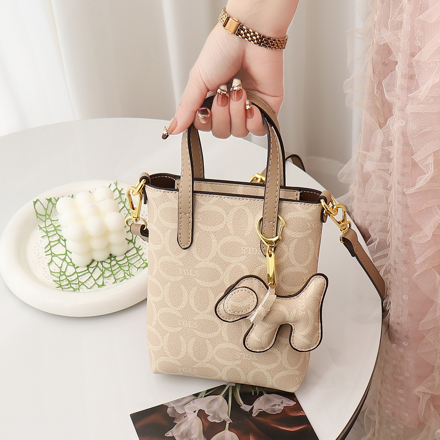 手机包女2026新款斜挎包印花迷你小包包小众手提包逛街轻便斜挎包