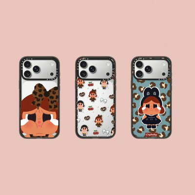 CASE适用苹果15iPhone14plus16亚克力13promax17磁吸Magsafe卡通CRYBABY手机壳12防摔11新款高级感ti保护套