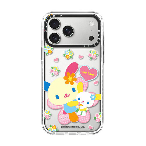 C家适用苹果15iPhone14plus16亚克力白边13promax17磁吸Magsafe可爱花兔子手机壳12防摔11新款高级感保护套