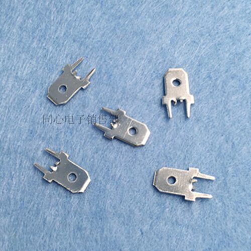 6.3定位线路板插片 PCB线路板焊接端子 厚0.8MM 冷压接线端子