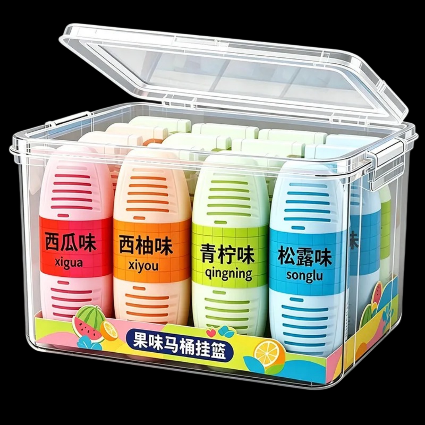 果味马桶除味剂管道除臭剂西瓜青柠松露味盒装家用去异味防臭热销