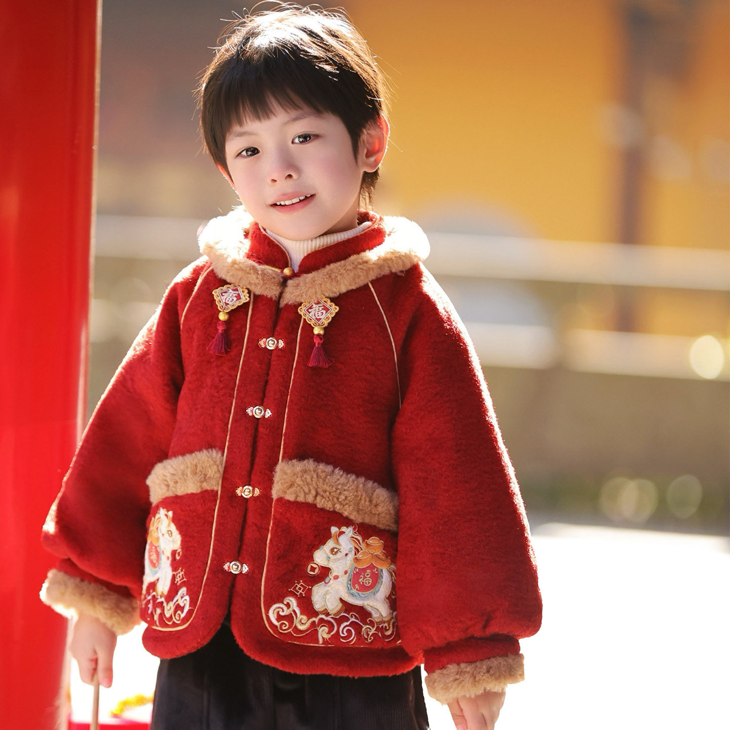 男童拜年服2026新款冬装男宝新年衣服中式唐装汉服儿童喜庆过年服,童装/婴儿装/亲子装,唐装,淘宝优惠券,粉丝福利购,淘宝优惠卷