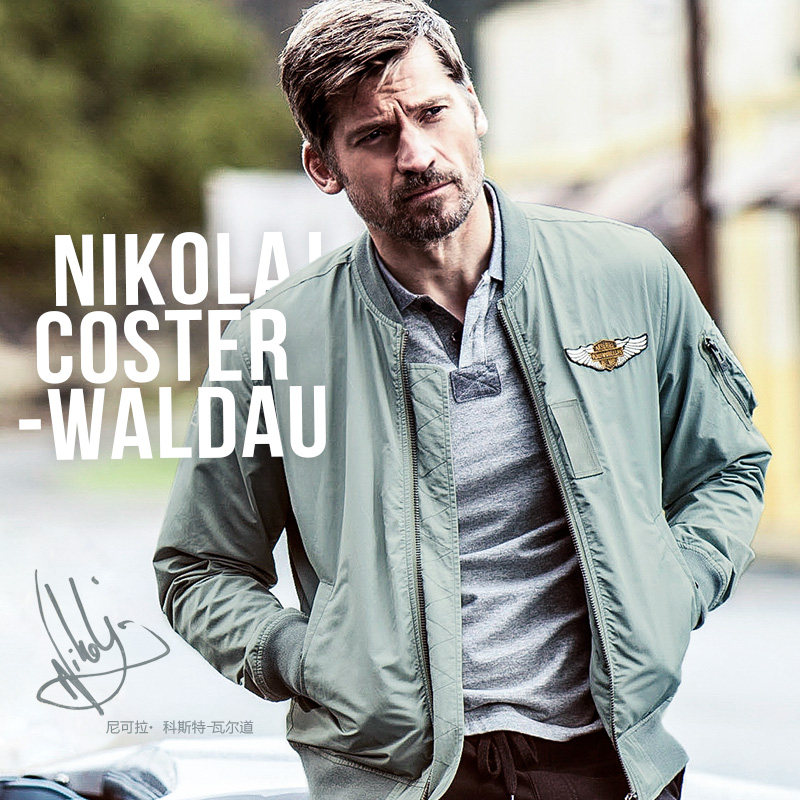 AK男装复古MA-1飞行员夹克刺绣情侣棒球服欧美休闲男外套修身