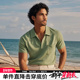 夏季 新款 都市织唛插肩袖 AK男装 凉感索罗娜珠地网眼翻领短袖 POLO男