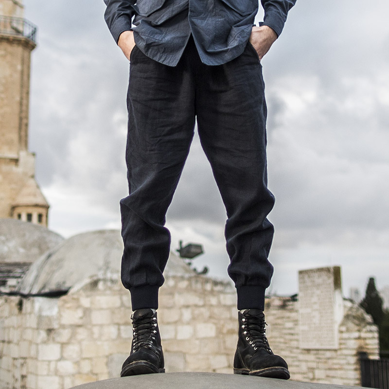 akclub精锐收脚口小锥休闲长裤