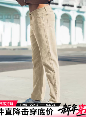 AK男装春季新品全棉成衣染色经典五袋裤休闲裤男