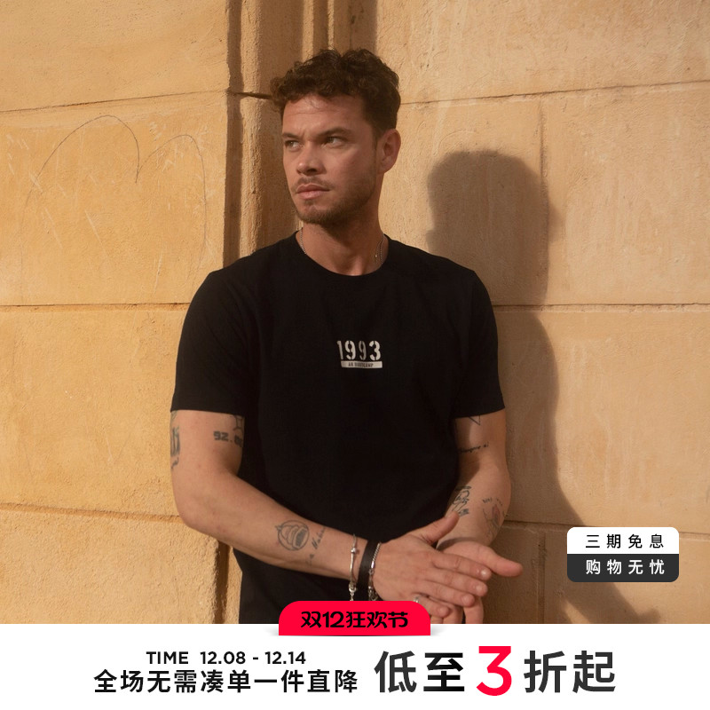 ak男装复古印花短袖T恤