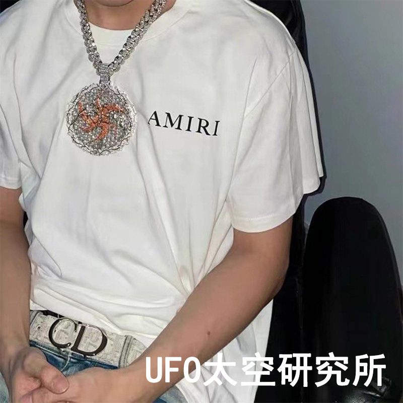 艾志恒同款项链asen饼吊坠超大号10cm圆形满钻百搭圆盘配饰