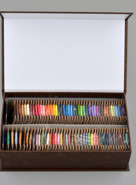 Meisi手工皮具手缝线0.45mm麻线蜡线皮革线97色亚麻线 8米