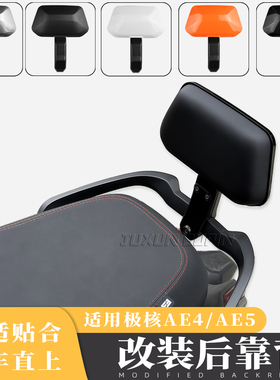 适用极核AE4se/AE5iPro电动车后靠背改装腰靠尾翼后靠垫原车直上