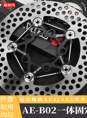 RZMA浮动刹车盘AE-B02适用极核电动车AE5ipro/AE4 MAX前轮碟刹盘