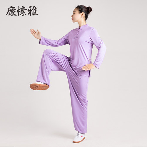 康愫雅长袖武术服女莫代尔拳服