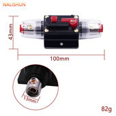 汽车音响一出一保险丝座手动复位电源断路器越野车12 24V保险胆