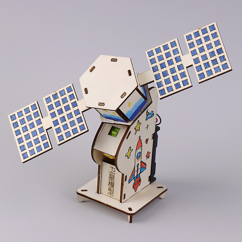 航空航天卫星模型空间站手工拼装DIY材料 科技制作小学生实验教具