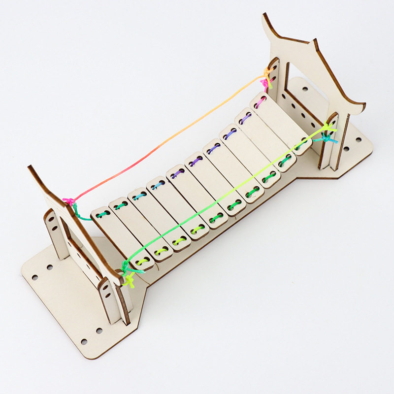 泸定桥铁索桥梁模型玩具手工拼装DIY材料包科技制作小学生儿童