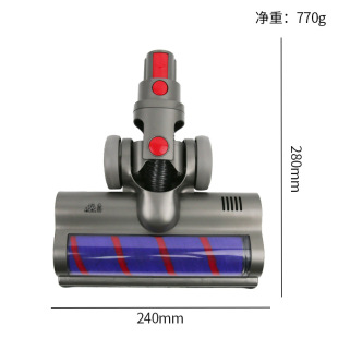 适用于小狗无线吸尘器配件T11系列pro/cyclone电动地刷头软绒滚筒