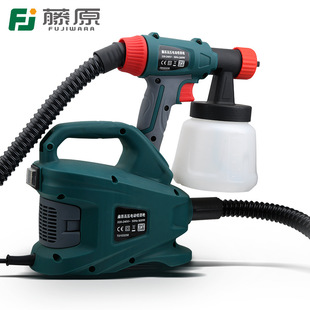 藤原多功能喷涂料电动喷枪 高性能工程家装墙涂料喷枪 电动喷漆枪