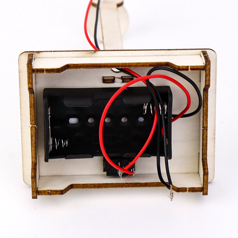 自制小台灯模型木质手工拼装DIY玩具小学生串联电路STEAM小发明
