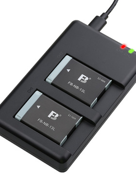 沣标NB-13L电池充电器适用佳能相机G7X3 SX740 G5X2微单G7X双充