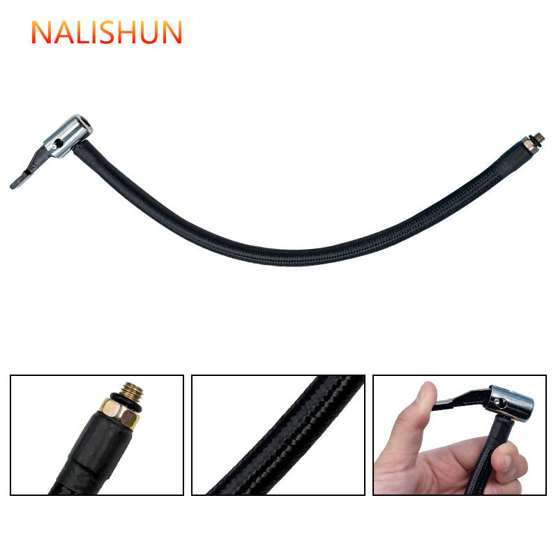 汽车打气嘴接头气压表胎压表管配件轮胎充气管充气头胎压计延长管