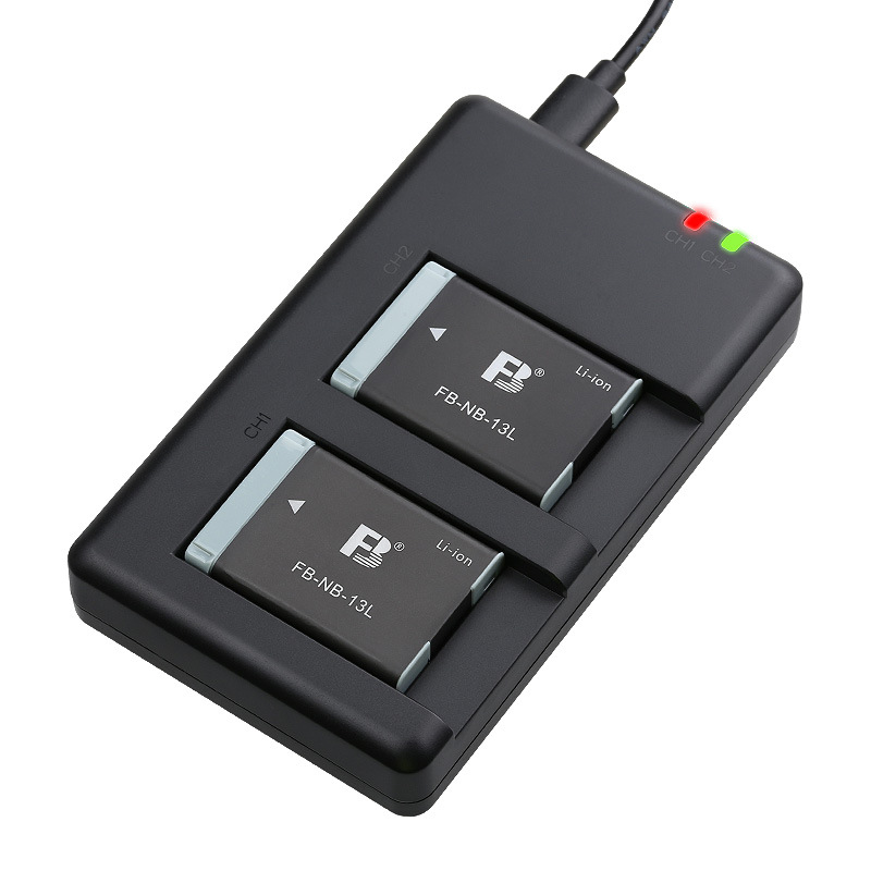 沣标NB-13L电池充电器适用佳能相机G7X3 SX740 G5X2微单G7X双充厂