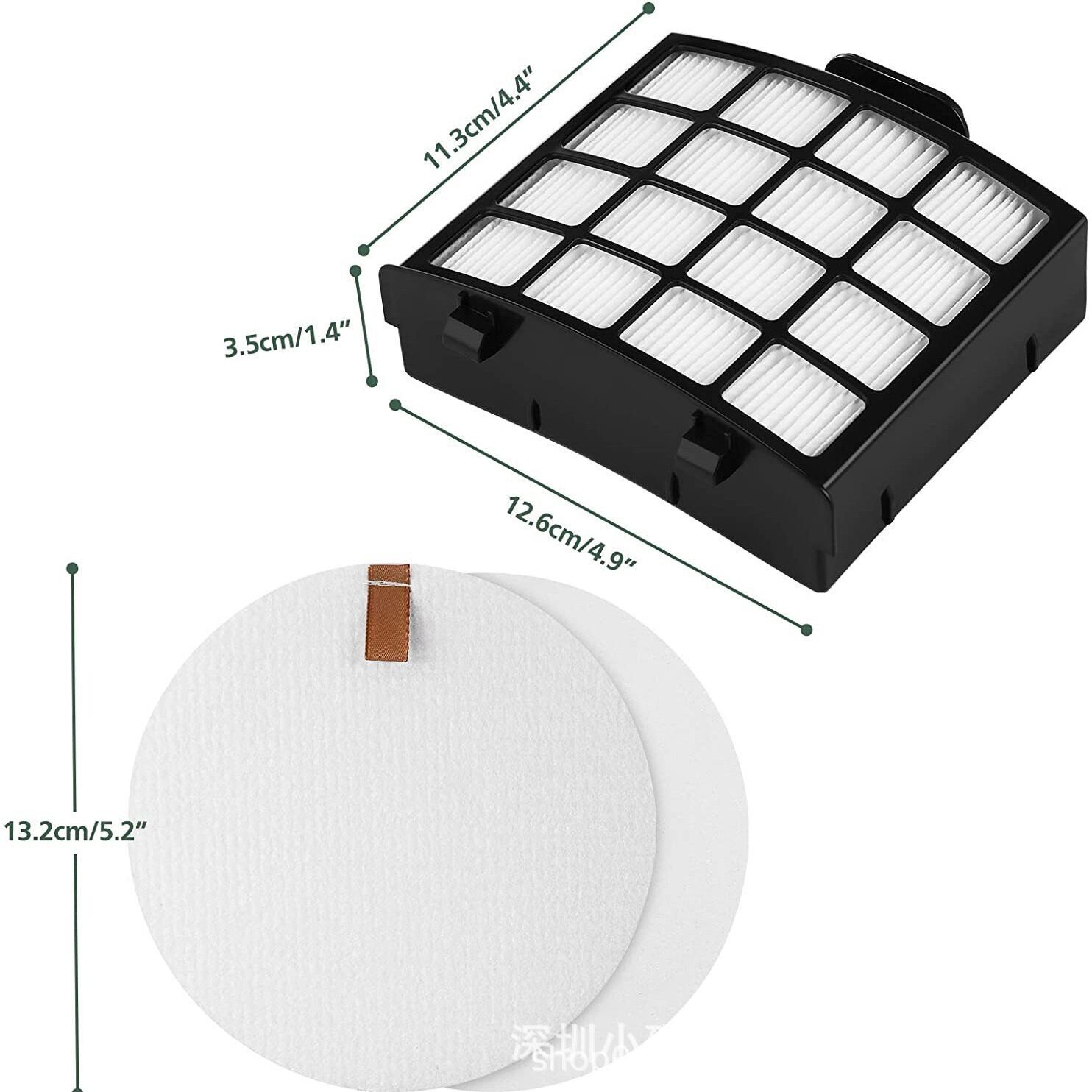 跨境专供适用于鲨客Shark AZ2000 吸尘器配件滚刷滤网过滤棉配件