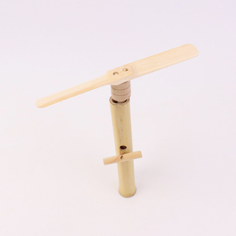 拉线竹蜻蜓直升机DIY手工拼装 传统工艺小制作学生幼儿园童玩教具