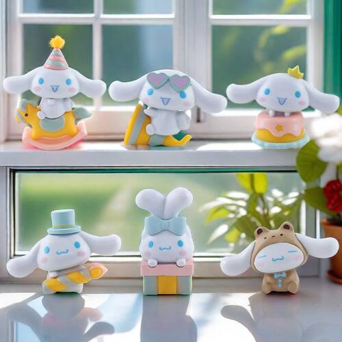 派对玉桂狗系列盲盒大耳狗公仔手办摆件治愈系桌面摆件礼物