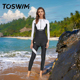 长裤 TOSWIM2024新款 防晒保守泳装 分体冲浪服泳衣女潜水服显瘦长袖