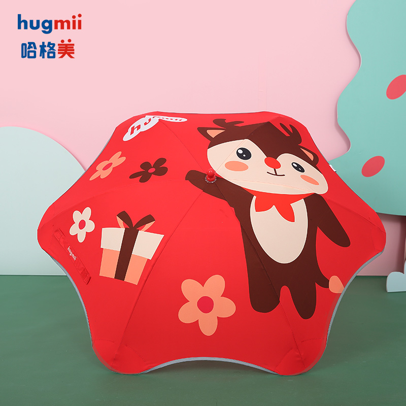hugmii/哈格美长柄圆角儿童雨伞