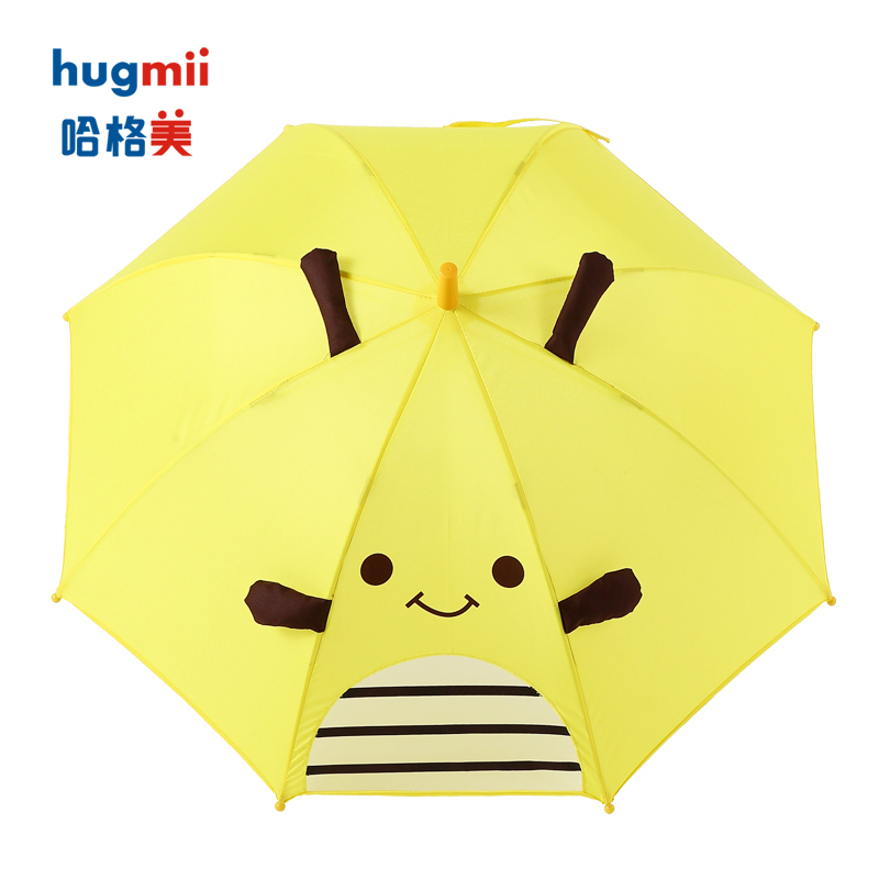 hugmii可爱卡通立体长柄小雨伞