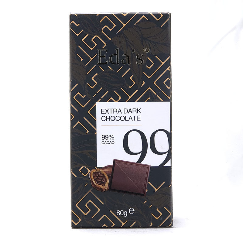 德国原装进口 艾达的世界99%黑巧克力80g 零食 糕点 23年5月到期