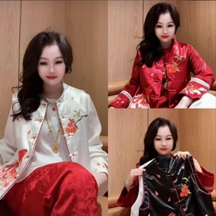 国风衬衫 2026新年款 喇叭袖 刺绣锦鲤马甲 洋气显白时髦减龄新中式